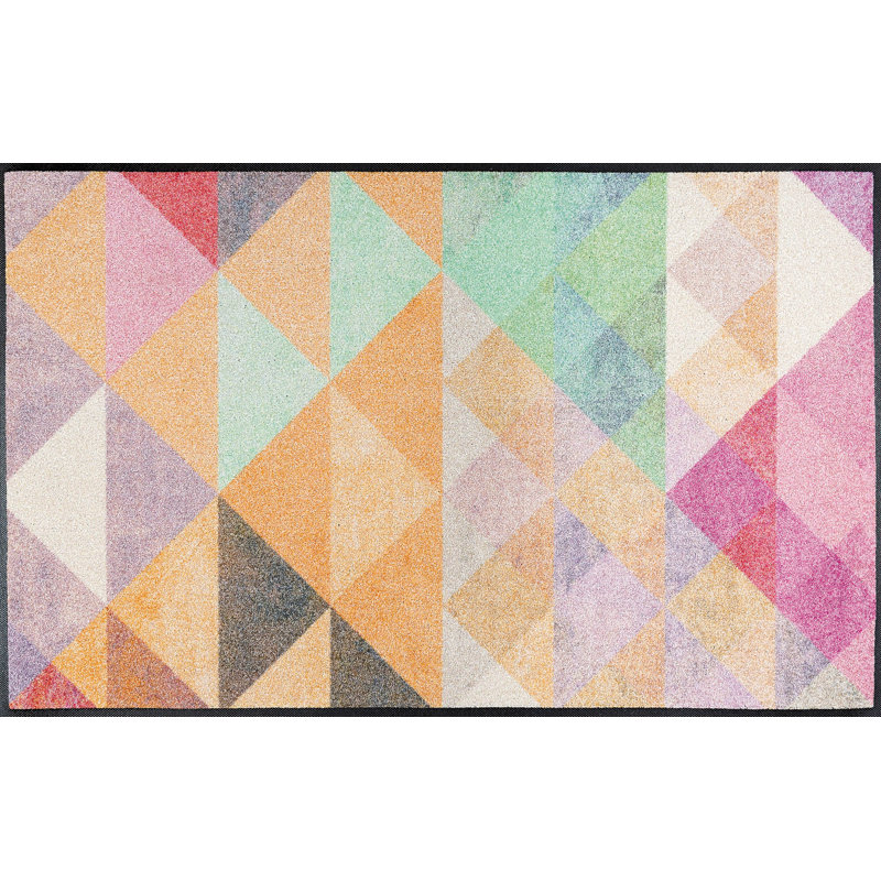 Non-Slip Striped Indoor / Outdoor Doormat, Rectangle 50 x 75 cm