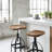 Swivel Adjustable Height Counter Stool with Metal Frame