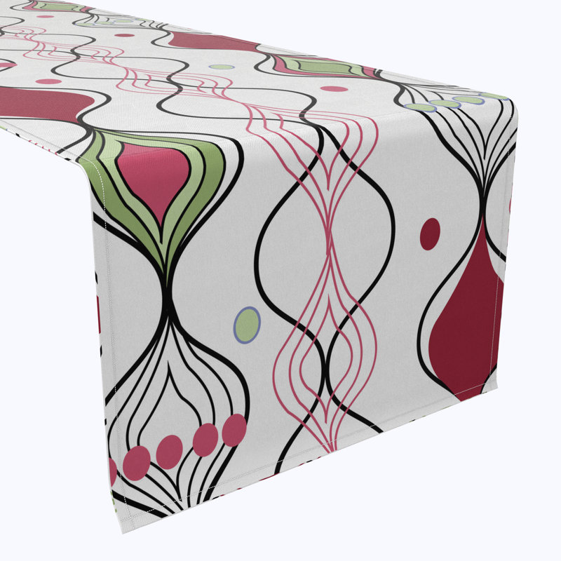 Table Runner, 100% Cotton, Floral 99, 90" x 16"