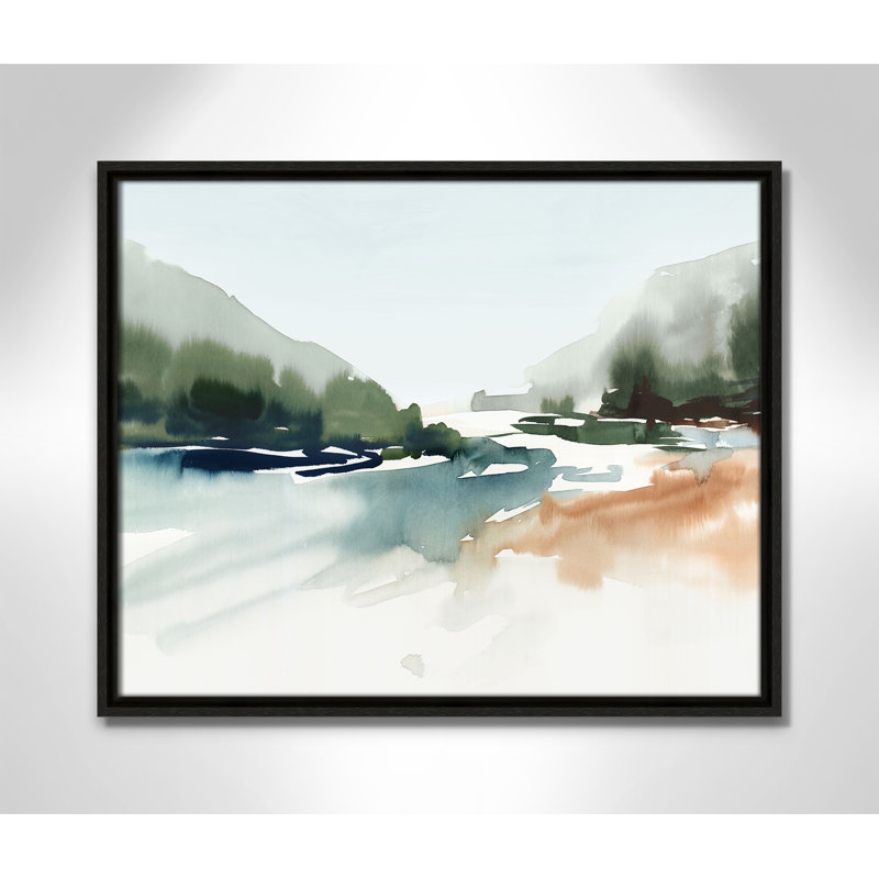Harmonious Lake - Landscape Version Print par Isabelle Z, Espresso, H 17,5 po x l 21,5 po