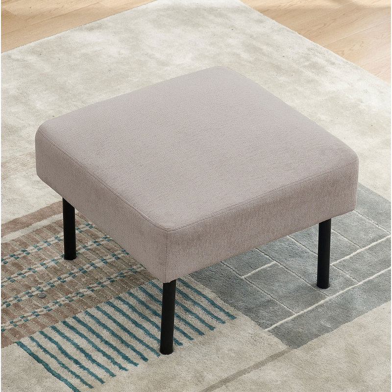 Repose-pieds beige, Gris