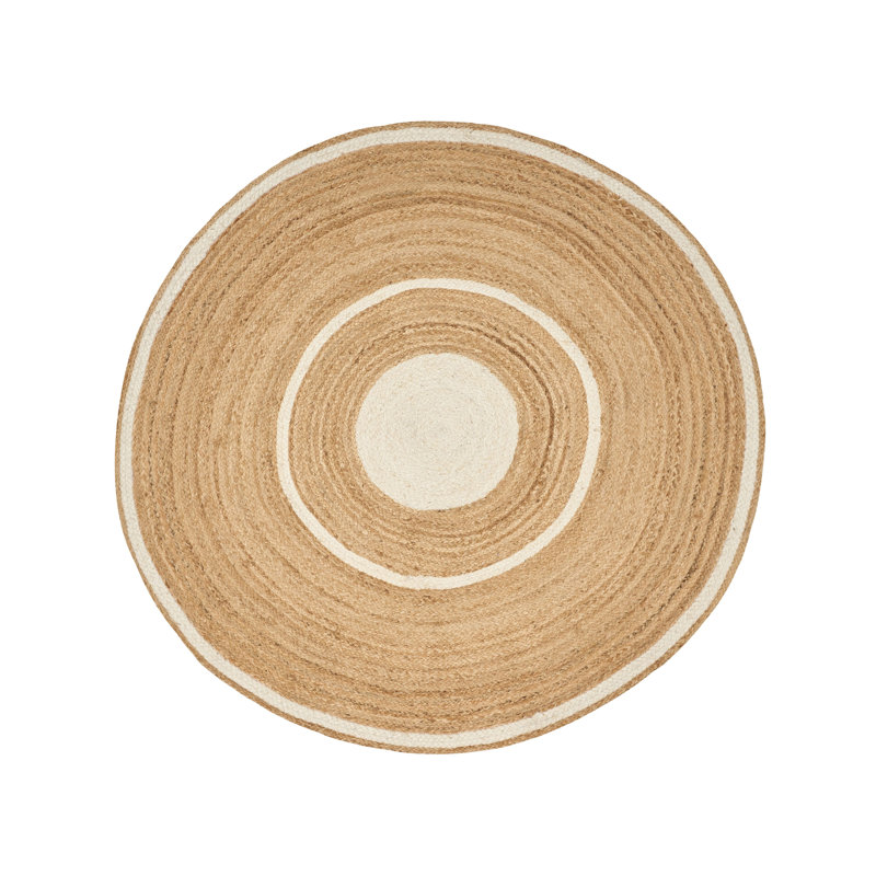 Lathan Round 140 cm x 140 cm Cotton Hand Woven Area Rug