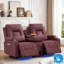 Causeuse inclinable électrique Zero Wall Hugger avec console rabattable, lumières DEL et haut-parleurs Bluetooth-397067778-397067779