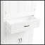Armoire de rangement de salle de bain avec portes et tiroir-943164741