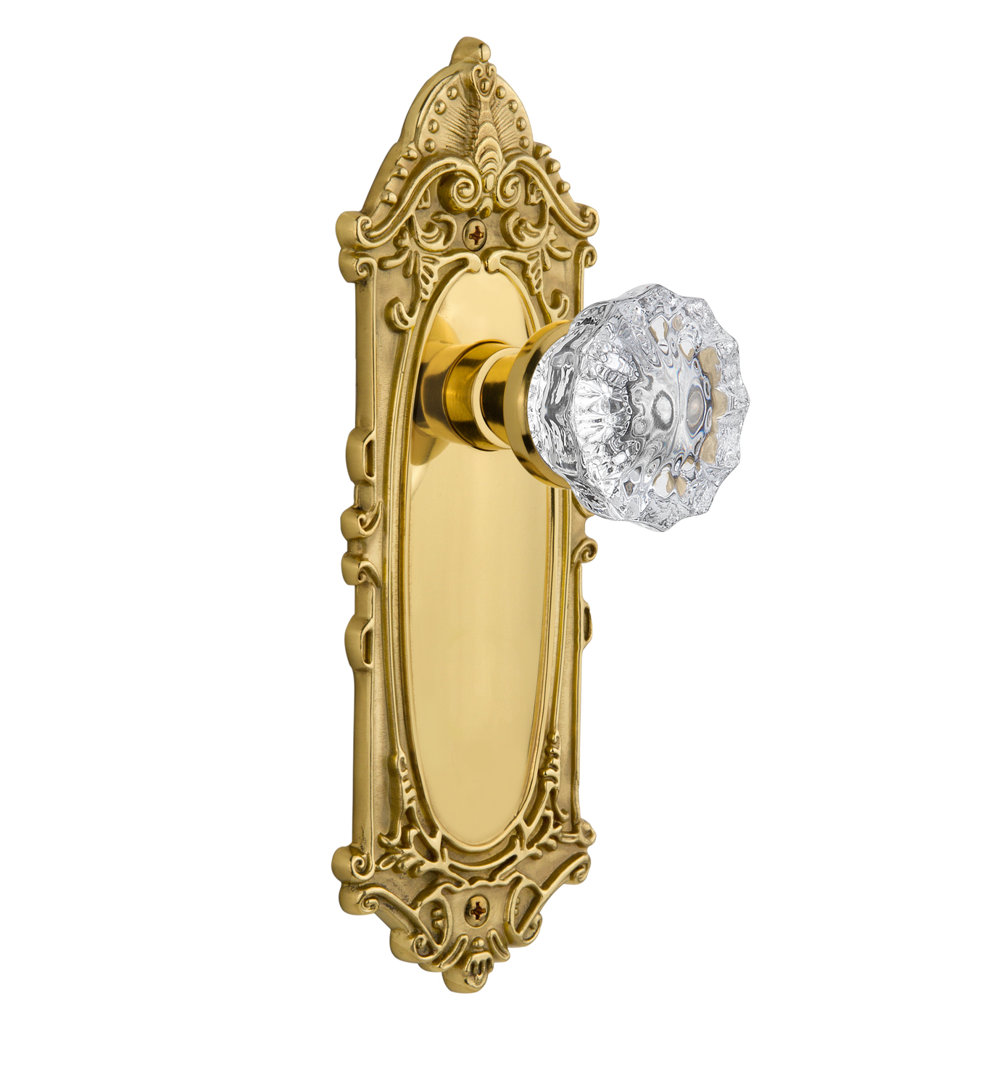 Victorian Plate with Crystal Door Knob Nostalgic Warehouse 