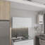 Armoire murale Napoles, deux tablettes, porte double