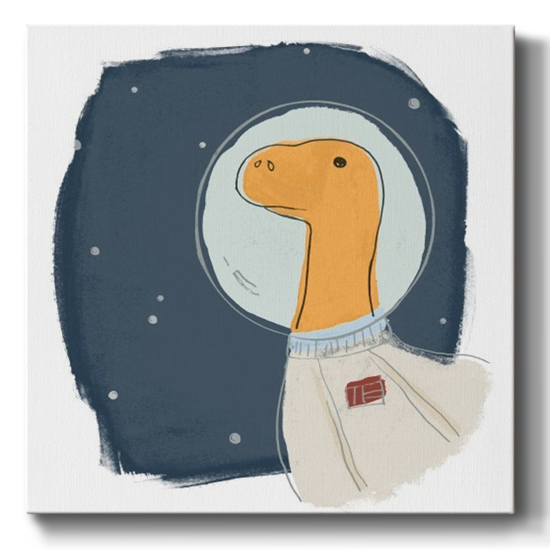 Space Dino I, H 8 po x l 8 po x P 1,5 po