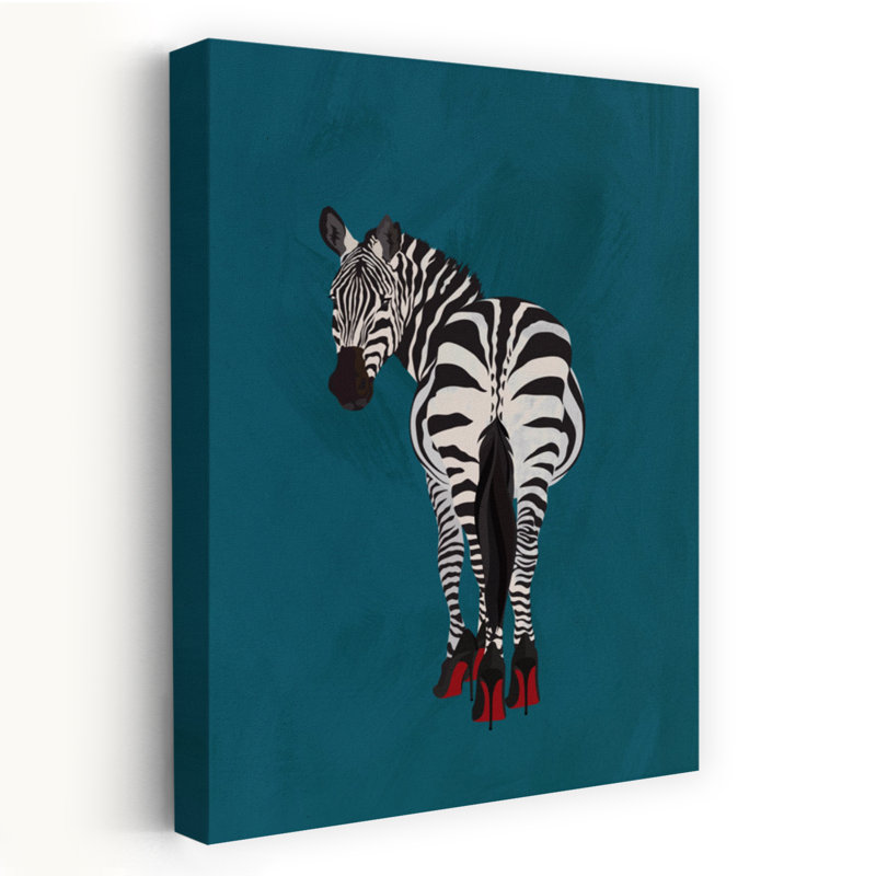 Art contemporain, art zébré contemporain, H 24 po x l 16 po