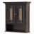 Caleb Removable Two-Door Wall Cabinet with Glass Mosaic Doors, Adjustable Shelf for Bathroom or Home Storage-926225239