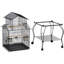 140cm Iron Pointed Top Floor Bird Cage with Wheels