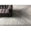 Tapis gris / beige en cuir tissé à plat à motif géométrique Asbey-77310571