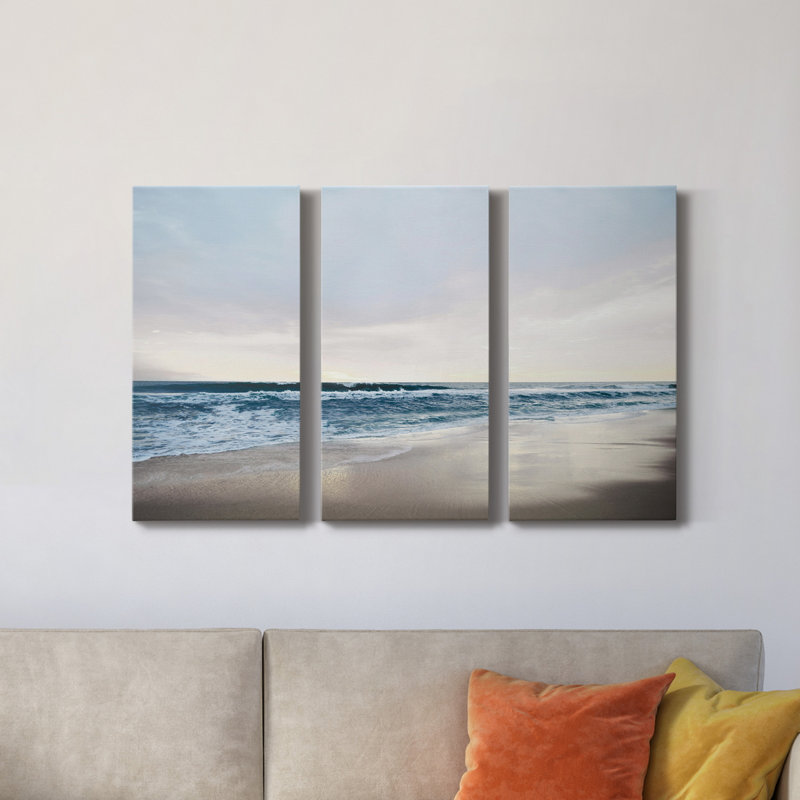 Shimmering Dawn - 3 pièces sur toile tendue, H 48 po x l 96 po x P 1 po
