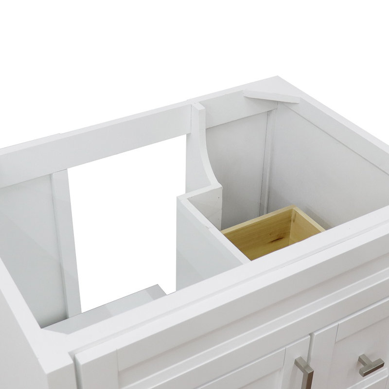 Base de meuble-lavabo simple 30 po seulement, Blanc