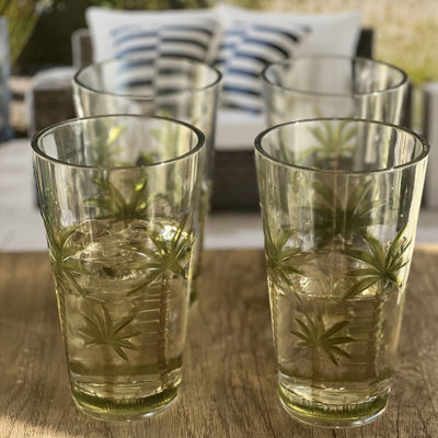 Verres en acrylique Palm Tree Design