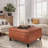 Pirja Faux Leather Ottoman-686220641