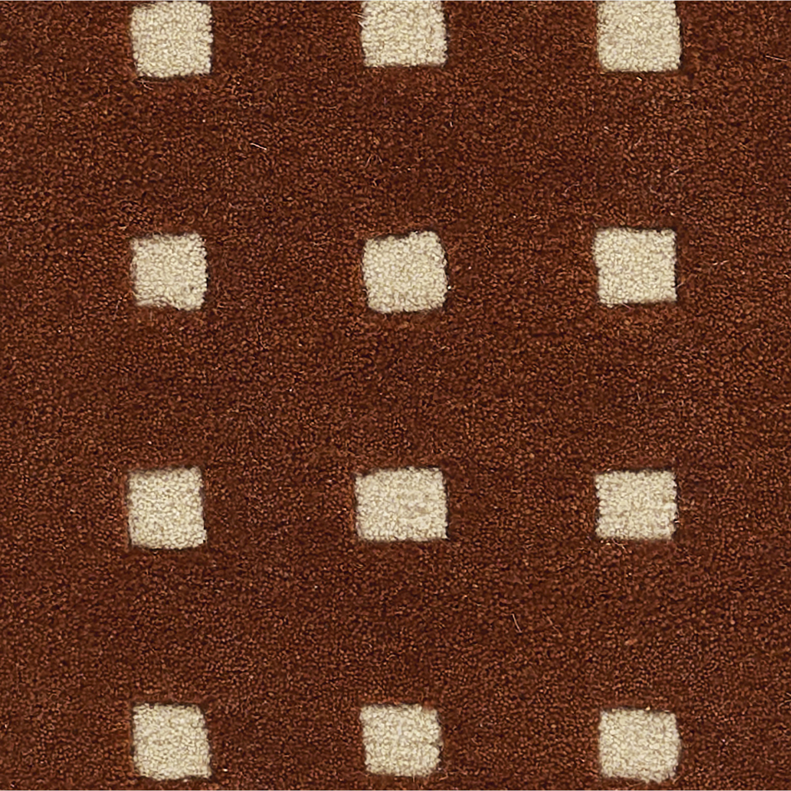 Lang Rust Hand-Tufted Geometric Wool Rug, 2' X 3'