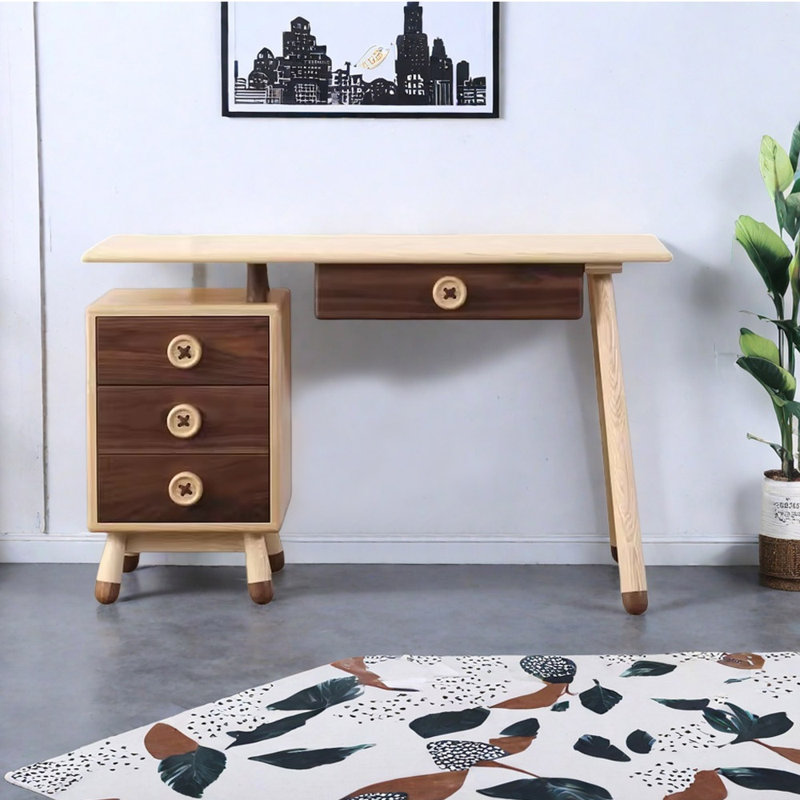 Bureau simple de style italien, H 29,13 po x l 39,37 po x P 23,62 po