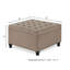 Grand repose-pieds carré avec rangement et pieds en bois (table basse incluse, sans chaises)-2037630440