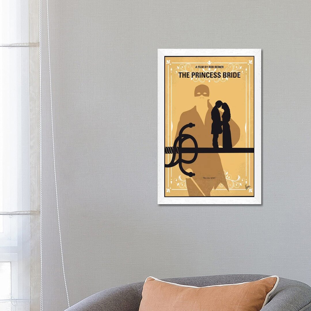 Gerahmtes Leinwandbild - Werbung „The Princess Bride Minimal Movie Poster” von Chungkong