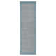 Dolma Handmade Loomed Wool Gray/Aqua Rug
