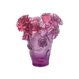 Rose Passion Handmade Crystal Table Vase