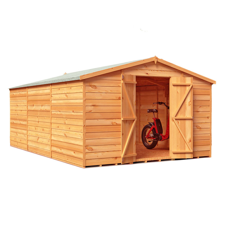 10 ft. W x 15 ft. D Garden Value Overlap Shed