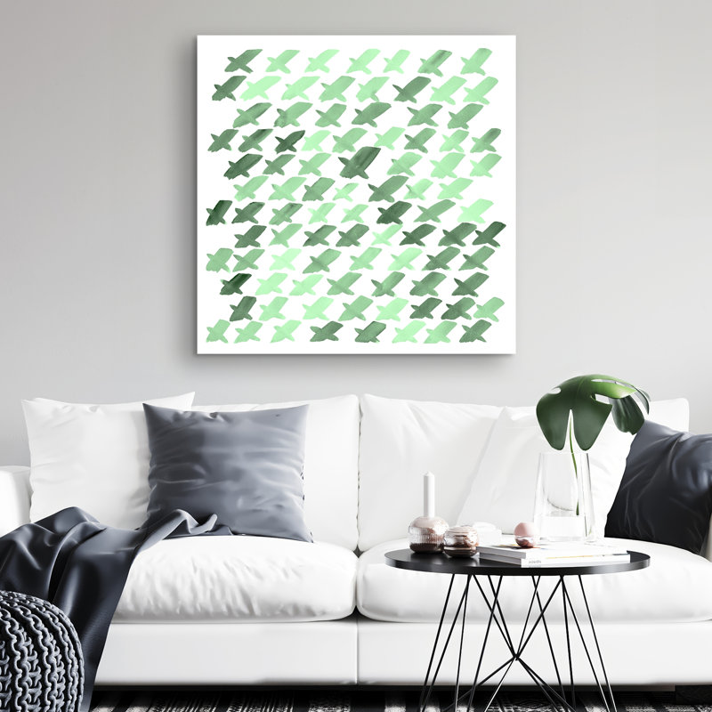 pattern x - 32"x32" art on canvas
