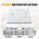 Thermostatic Complete Rainfall Shower System with Rough in-Valve and Body Spray