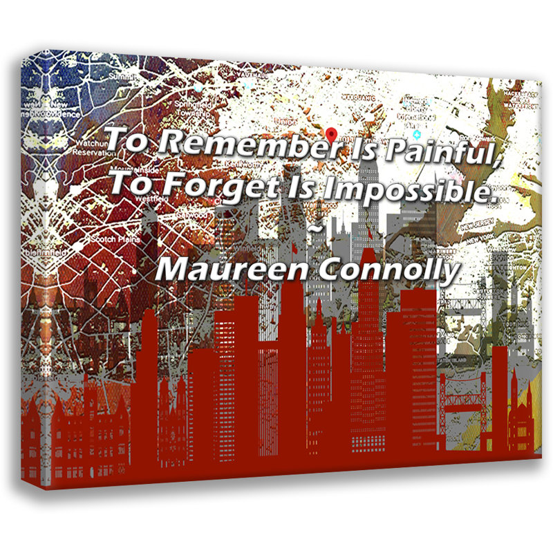 Toile tendue à la World Menagerie Gallery par Maureen Connolly: «To souvenir is painful