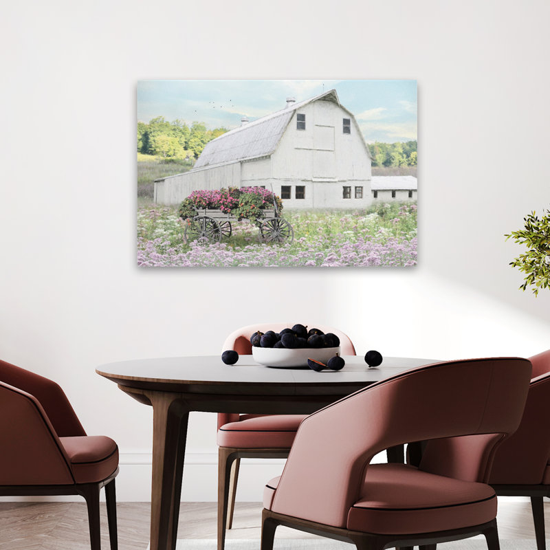 Fin de l'été - Photographie contemporaine d'art de grange à la ferme, H 24 po x l 36 po