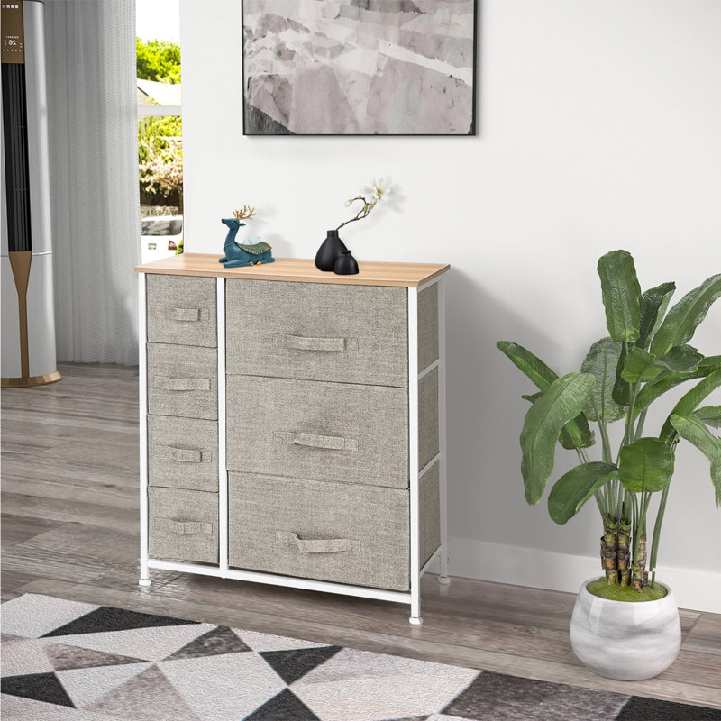 Ashariah 25'' W 7 - Drawer Dresser, Natural