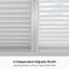 Pavillon de jardin à persienne mauve en aluminium mauve moderne 11 pi x 15 pi avec 2 toits durs réglables indépendants pour la cour-136909012