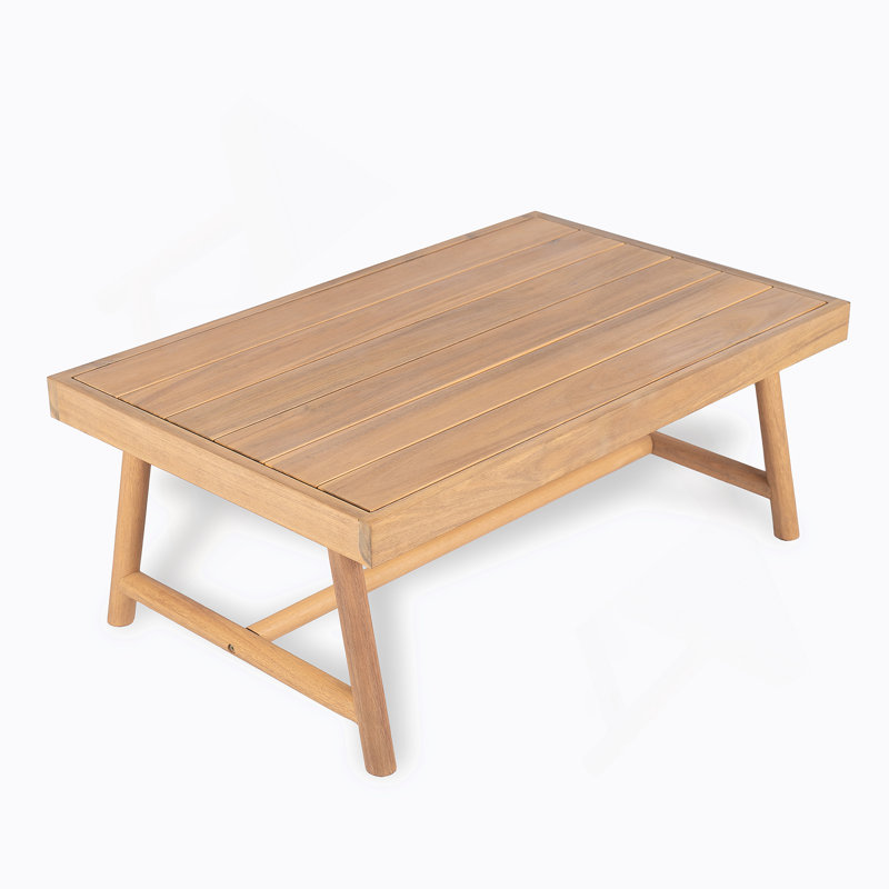 Patio Acacia Wood Rectangle Coffee Table, Teak