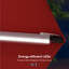 Parasol lumineux rond 12 pi Senner, rouge-295337017