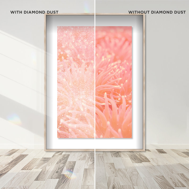 Deep Sea Flowers Print by Oliver Gal, 25.5"H x 17.5"W, Natural Oak Shadowbox