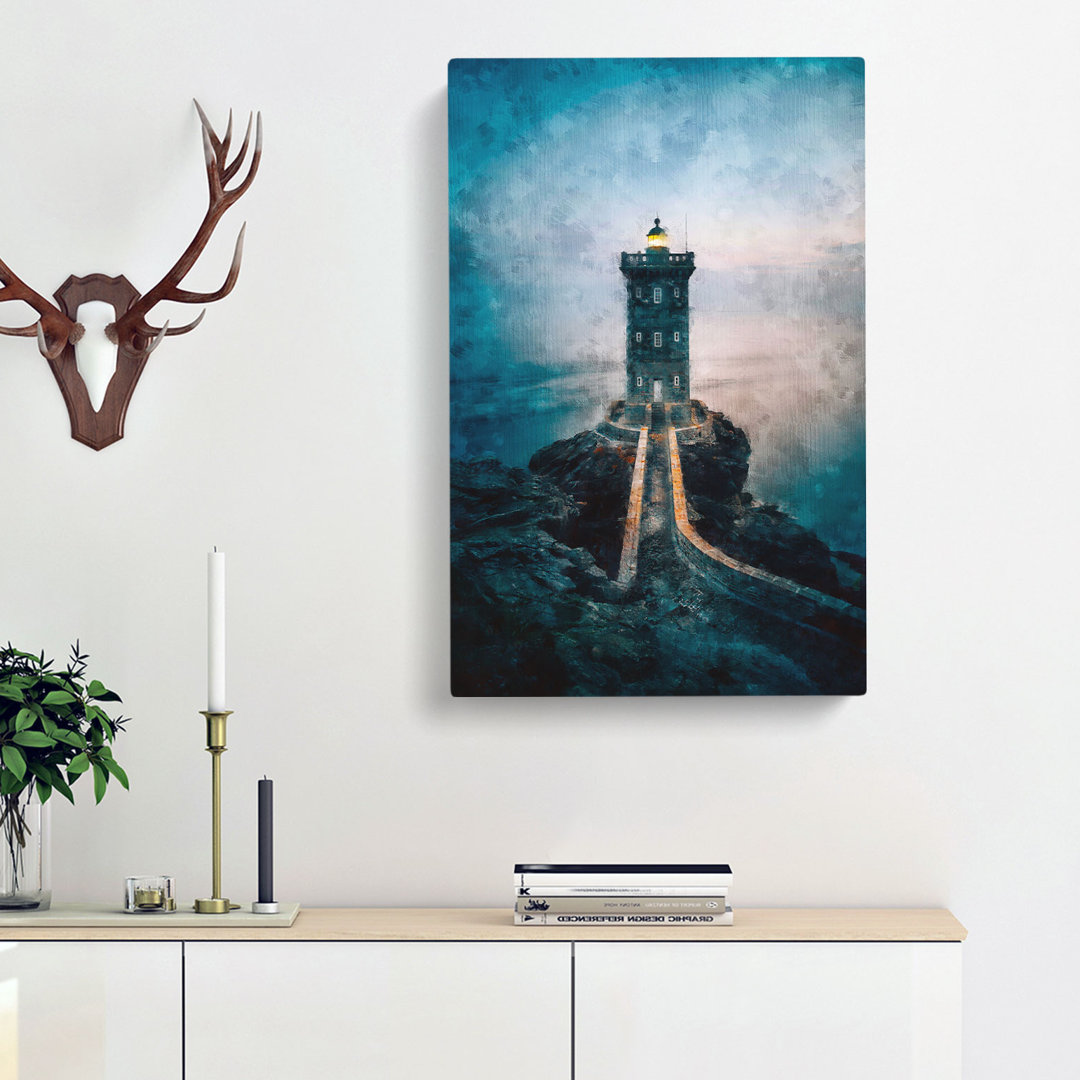 Lighthouse In Le Conquet France - Wrapped Canvas
