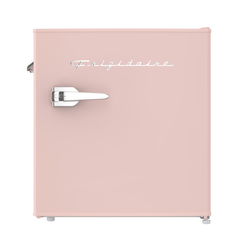 1.6 Cu. Ft. Retro Compact Fridge with Chiller, Countertop Fridge with Built-In Bottle Opener, Pink