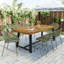 Chaises de salle à manger de patio empilables avec design respirant, style moderne et simple (ensemble de 2), pieds en métal + dossier en plastique, vert-1570453383