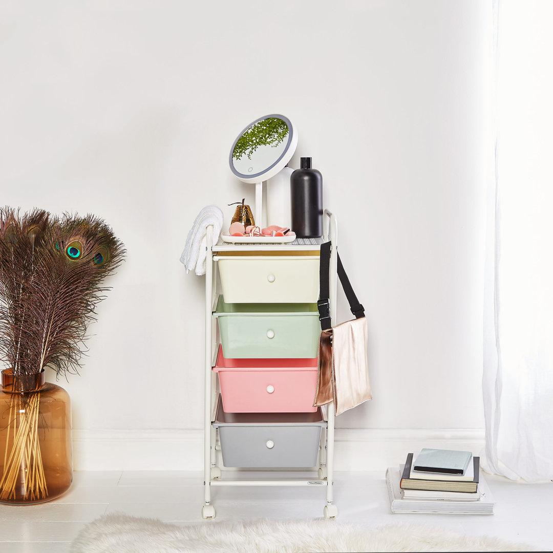 Pastel Trolley Book Cart