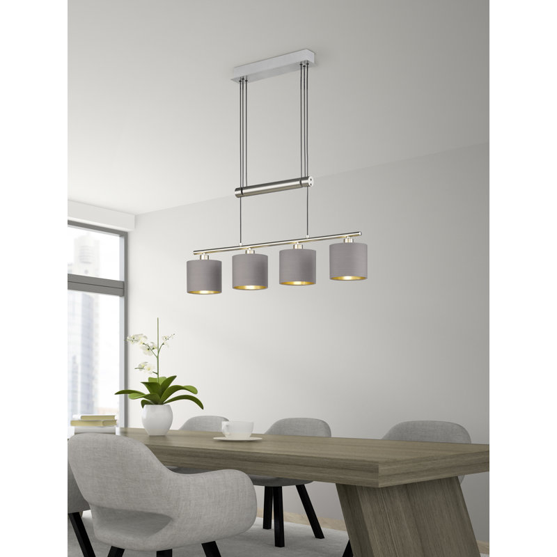 Chada 4 - Light Nickel Kitchen Island Pendant