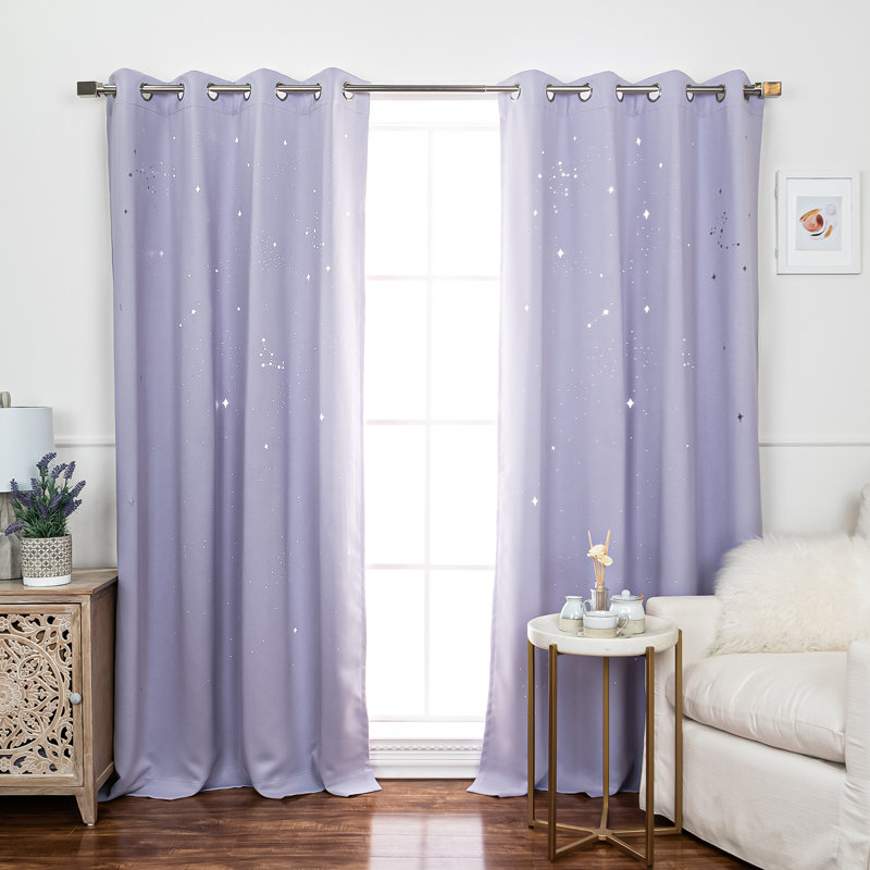 Paire de rideaux obscurcissant Nicholad, Lilas