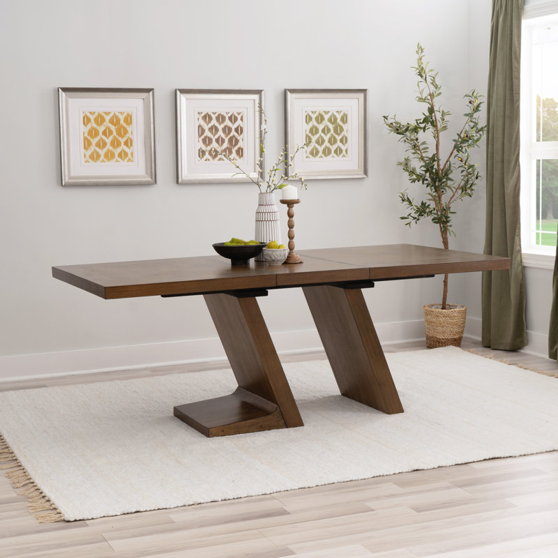 Pamphile 78” Extendable Dining Table with Removable Leaf