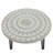 Anthea Round Metal & Wood Indoor Bohemain Accent Table