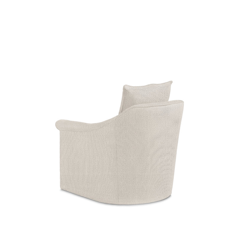 Miles Talbott Swivel Club Chair, Barrett Oyster Sunbrella®