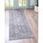 Tapis gris / bleu à motif abstrait Burrill-91034518