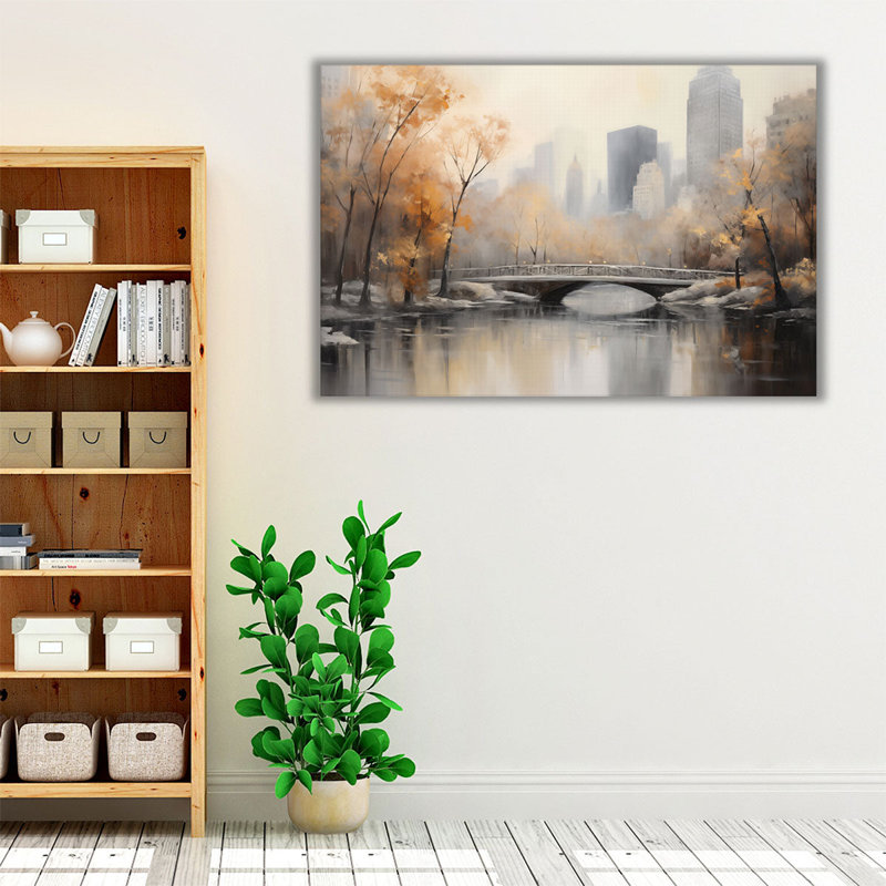 " Central Park's Autumn Arch ", 32" H x 48" W