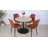 Bassey 4 - Person Dining Table Sets With 35'' Round Table & 4 Upholstered Fabric Chairs-1370187219-1370187217