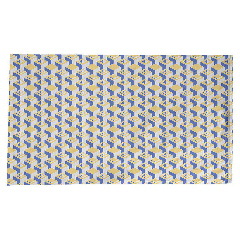 Nappe de gratte-ciels classiques, Jaune/bleu