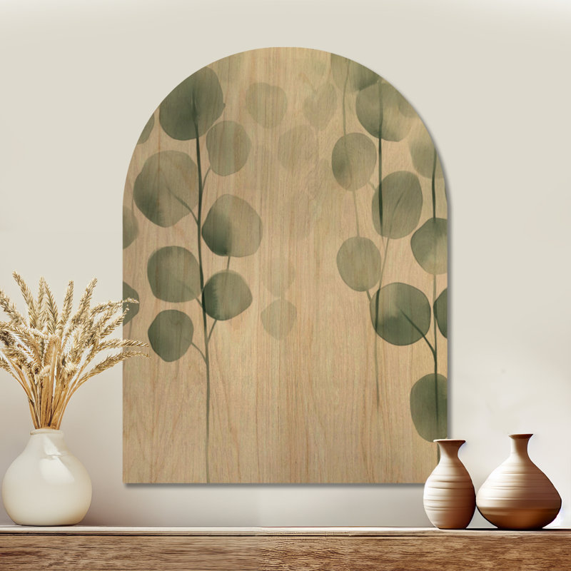 Blane I - décoration murale arche en bois botanique, H 40 po x l 30 po, Arche