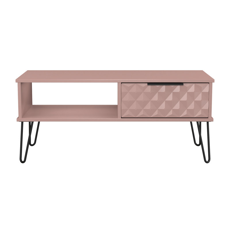 Tarkio Coffee Table with Storage, Pink